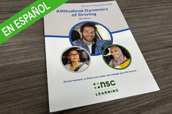 Defensive Driving Course Attitudinal Dynamics 5th Ed Course Guide w/ Cert Spanish