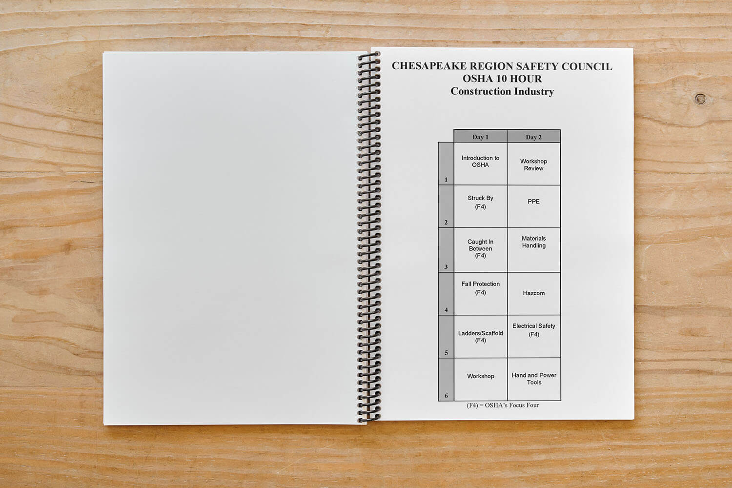 OSHA 10 Hour Student Workbook - Construction - Image 2