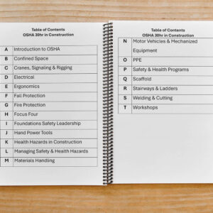 OSHA 30 Hour Student Workbook - Construction - Image 2